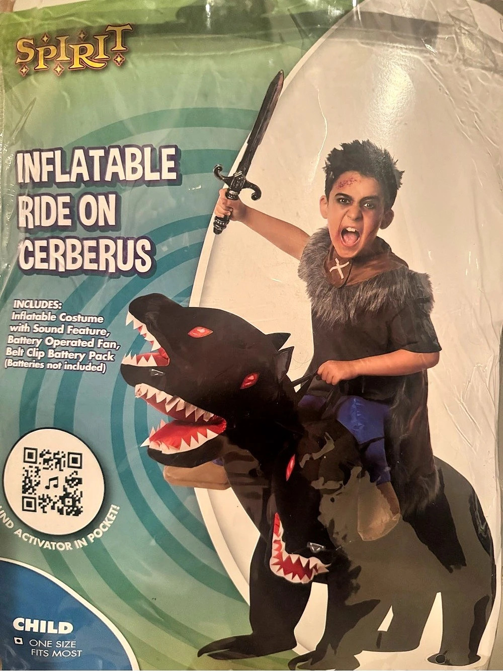 Spirit Inflatable Ride On Cerberus Costume